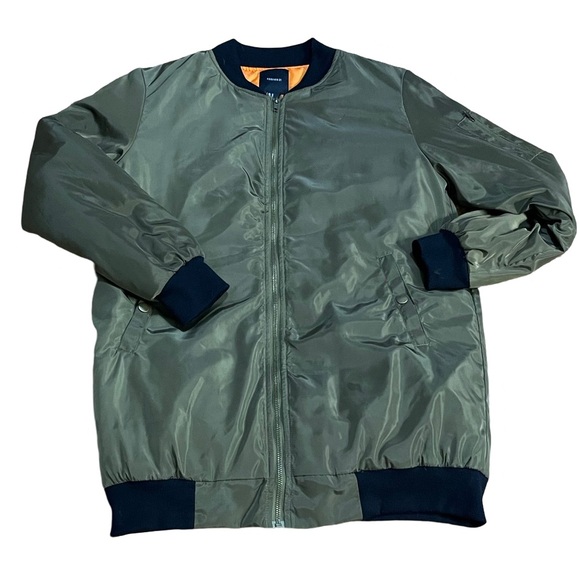 CLOSING SALE - New - Extended Olive Bomber Jacket - Picture 7 of 8